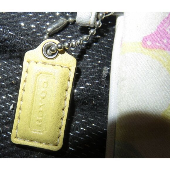 SOLD Coach Y2K Poppy Hampton Signature C Scribble Logo Jaquard Canvas Wristlet - Picture 6 of 8